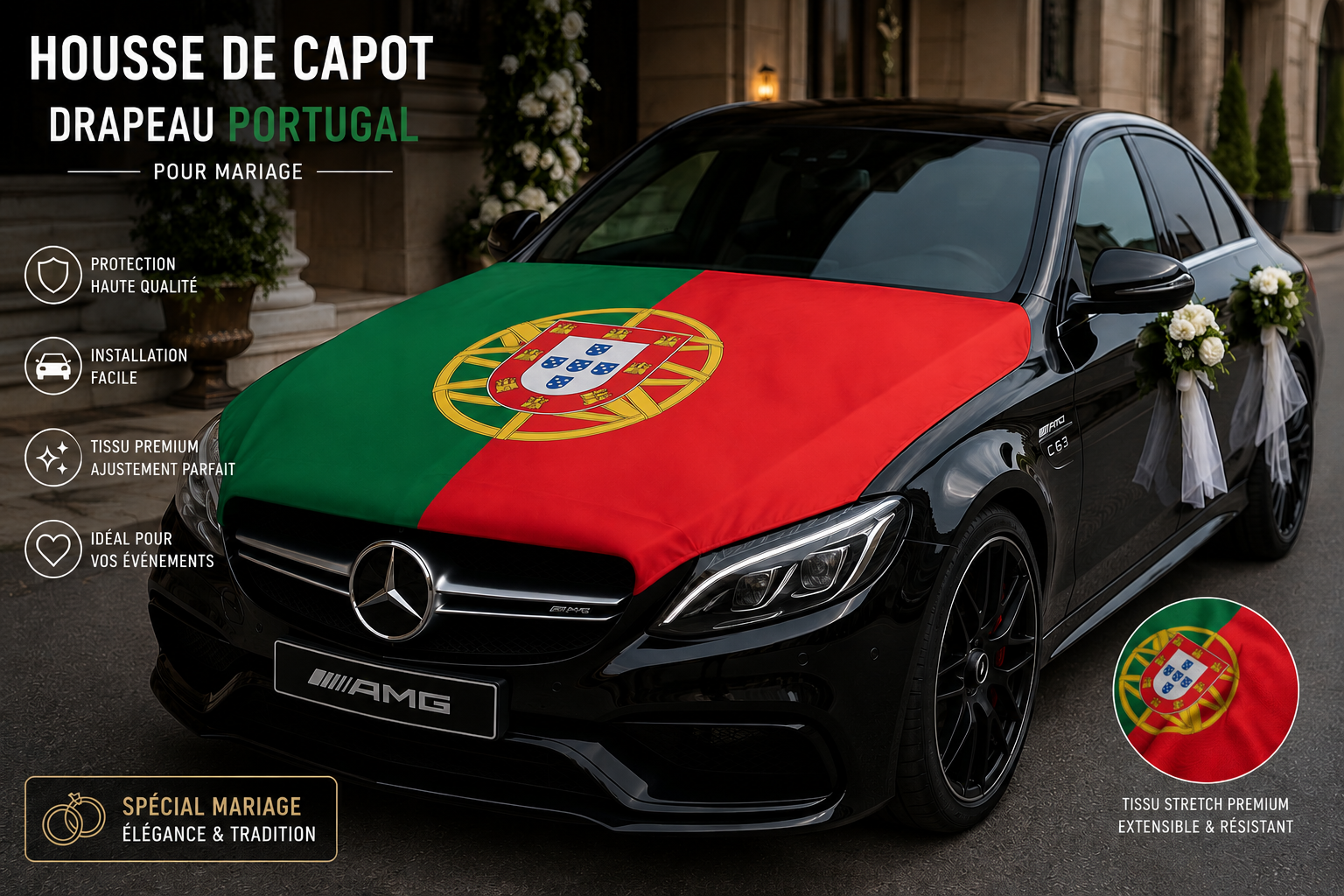 Housse de rétroviseur Portugal